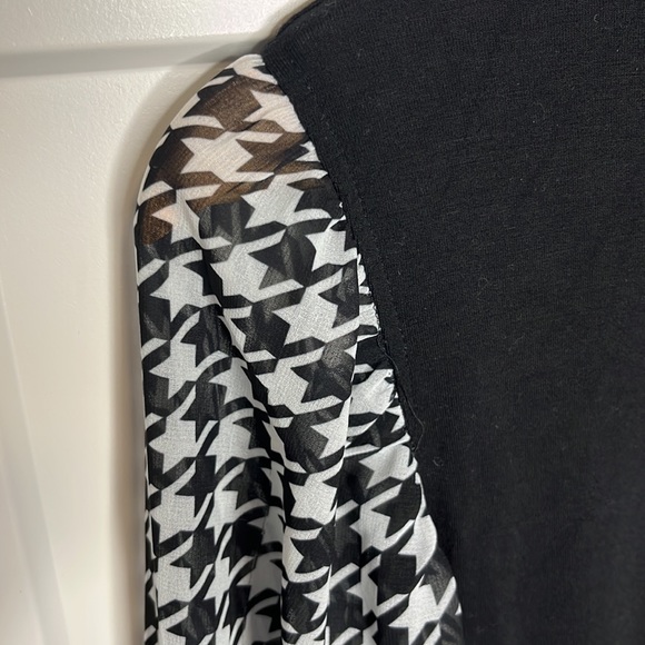 Anthropology size small mock turtleneck with shear sleeves - Picture 4 of 6